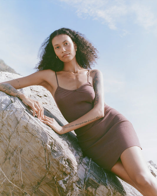 Lola Mini Dress - Raisin