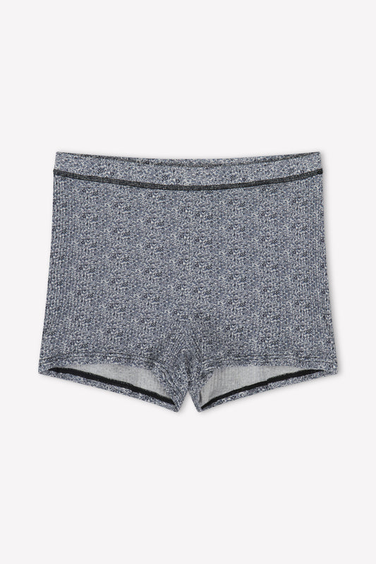 The Maggie Short in Midnight Floral by Juem on a white background.