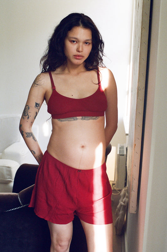 Jane Maternity Crop - Ruby