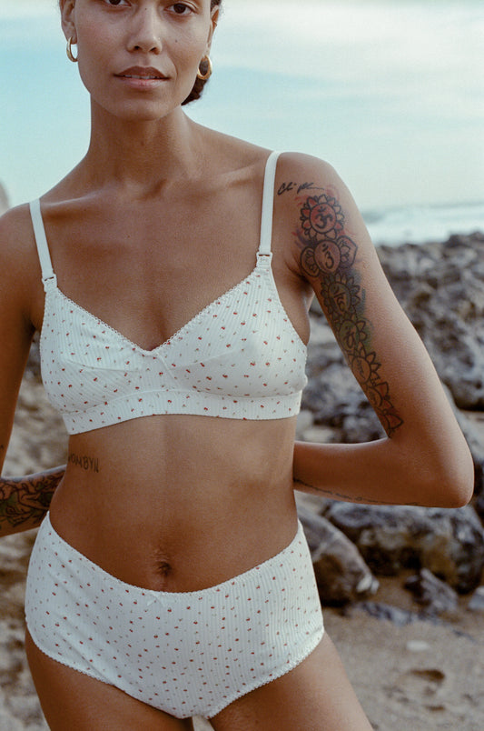 Paloma Maternity Bra - Rose Print