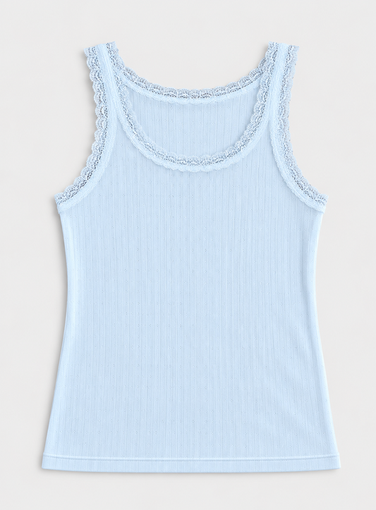 Betty Singlet - Glacier Blue