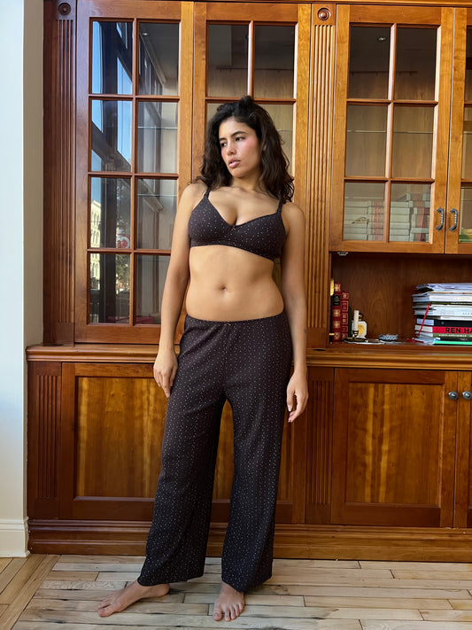Maya Pant - Mint Polka