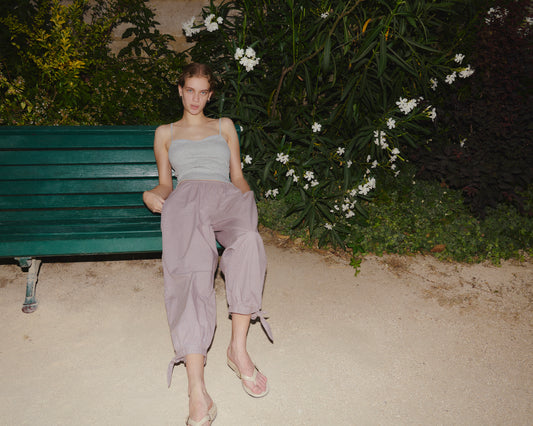 Freya Pant - Blue Tan Check