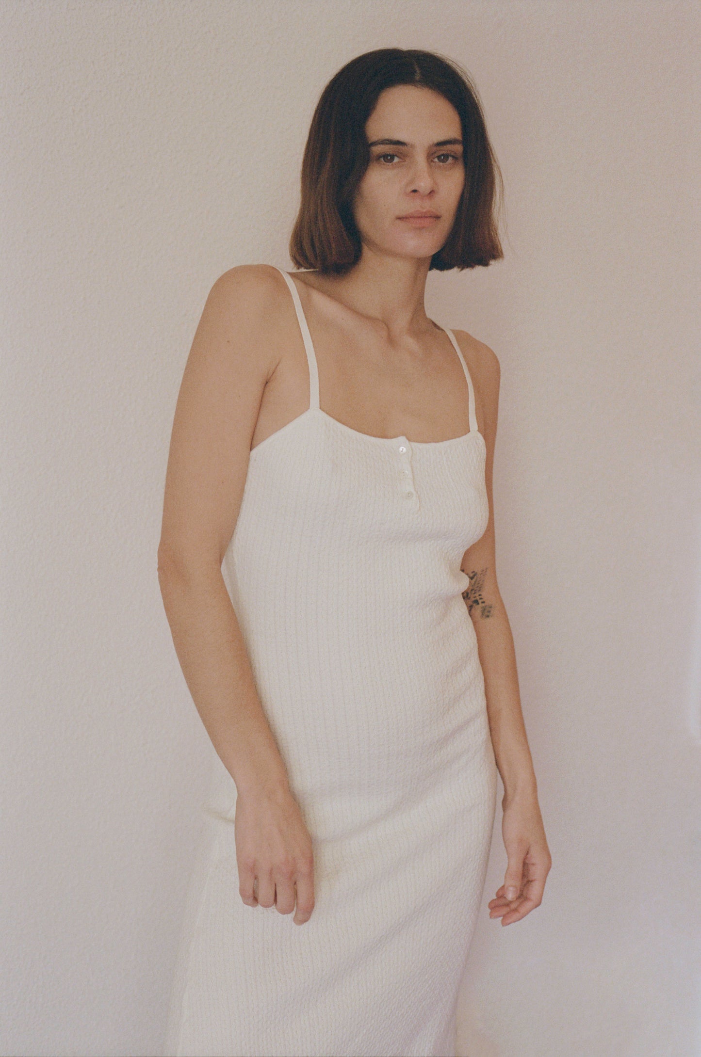 Dalia Midi Dress - Off White