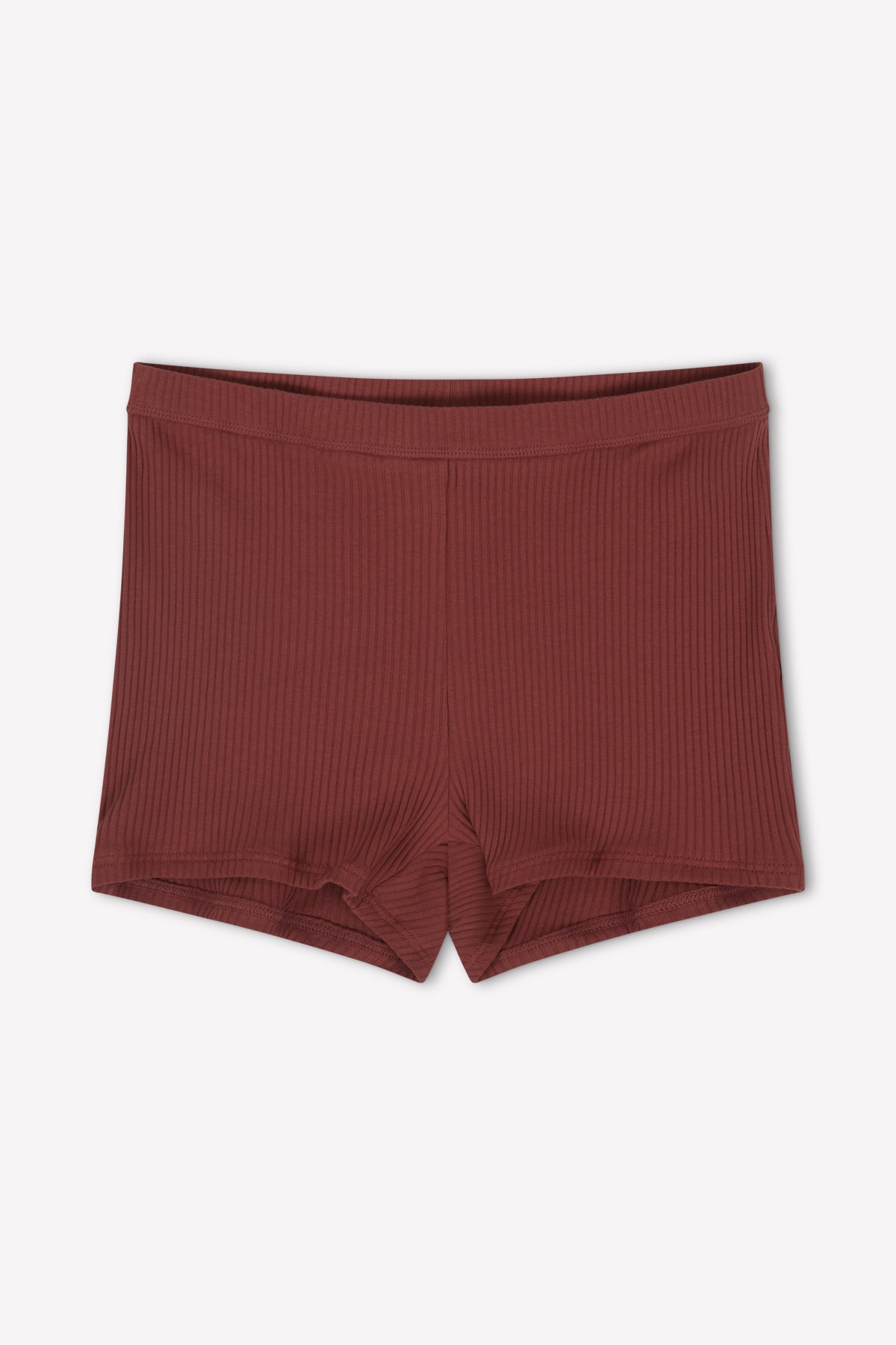 A close up image of the Maggie Short in Clay by Juem on a white background.