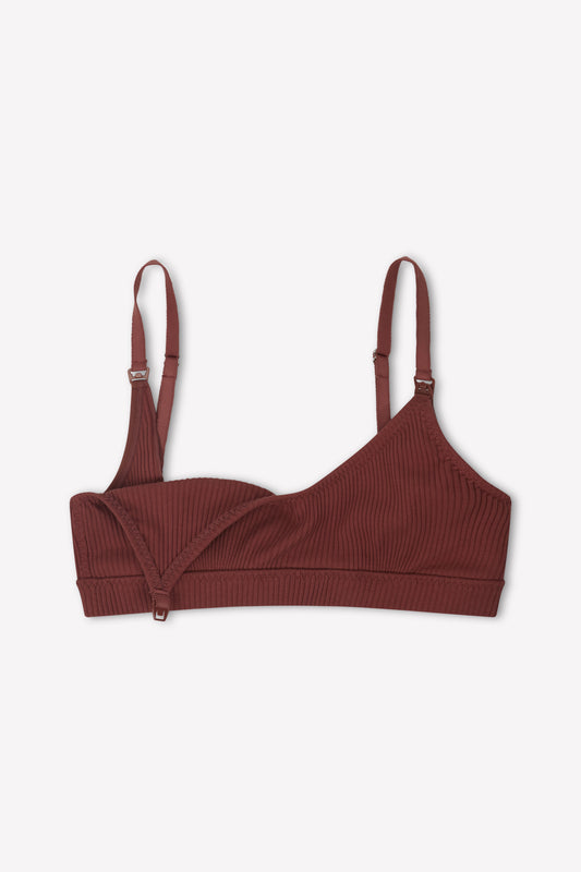 Jane Maternity Crop - Clay