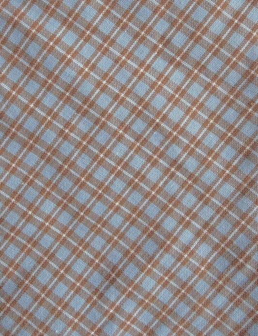 Hazel Bloomer - Blue Tan Check