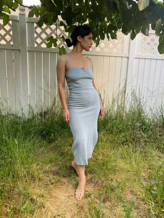 Dalia Midi Dress - Blue