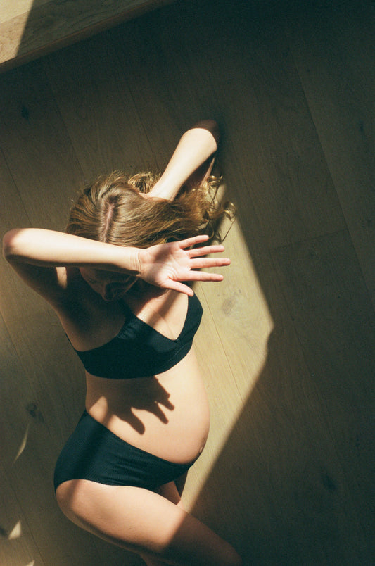 Maternity Bra Black for Modern Women Made From Certified GOTS Organic Cotton Ethical and Sustainable for Maximum Comfort
