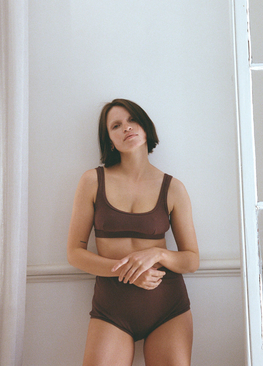 Daria Crop - Raisin