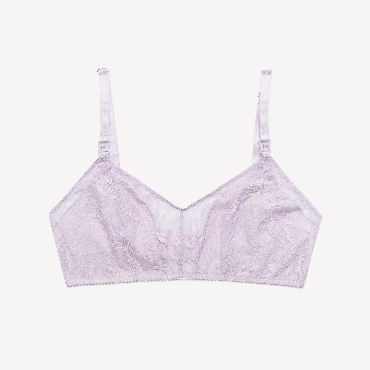Lilac Lace Soft and Supportive Full Coverage Nursing Bra for Easy Breastfeeding, Designed in Byron Bay Australia