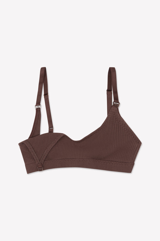 Jane Maternity Crop - Raisin