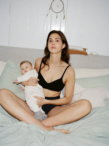 Paloma Maternity Bra - Black | juem