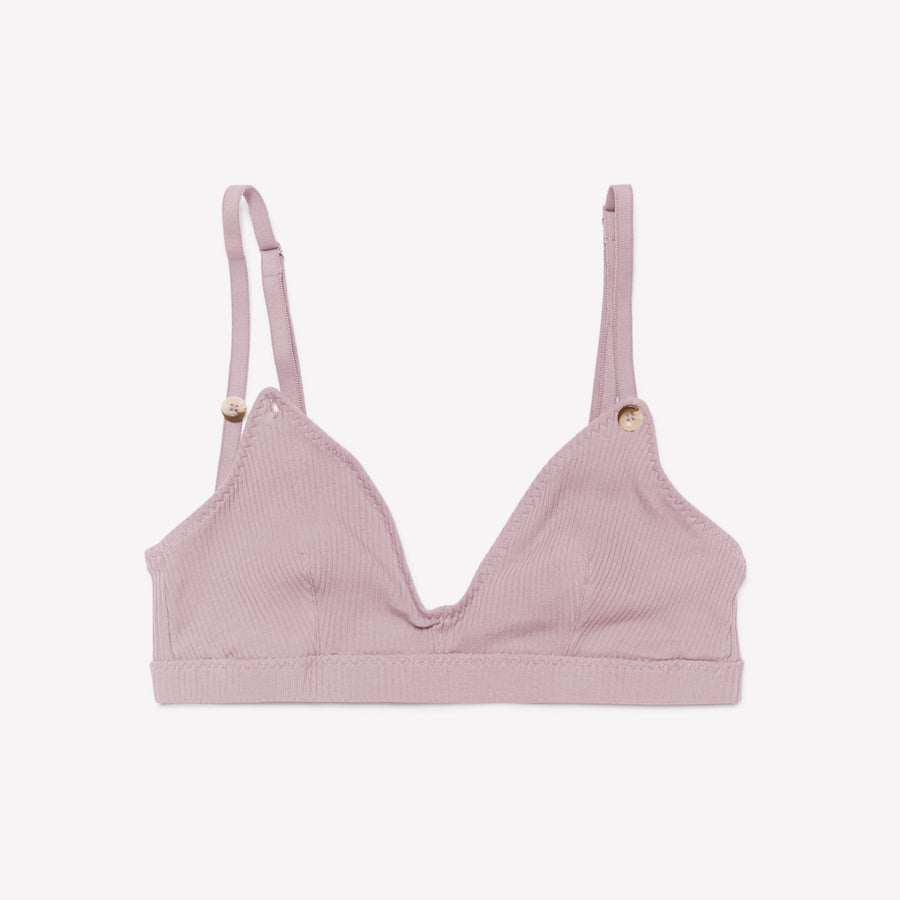 Soft and Supportive Lilac Nursing Bra for Easy Breastfeeding, Designed in Byron Bay